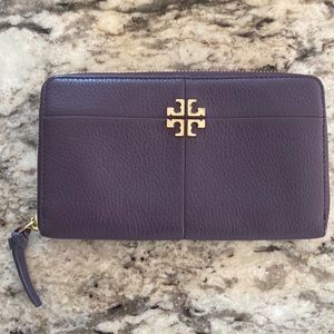 Purple Tory Burch wallet